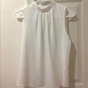 Forever 21 Tops - FOREVER 21 contemporary white collar tank Forever 21 Tops - FOREVER 21 contemporary white collar tank
